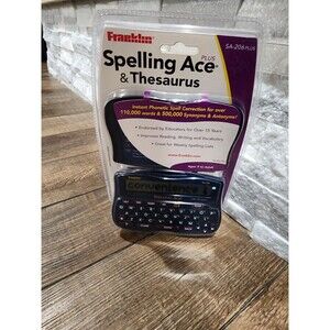 Franklin Electronics Spelling Ace Plus & Thesaurus SA-206 Phonetic Spelling NEW